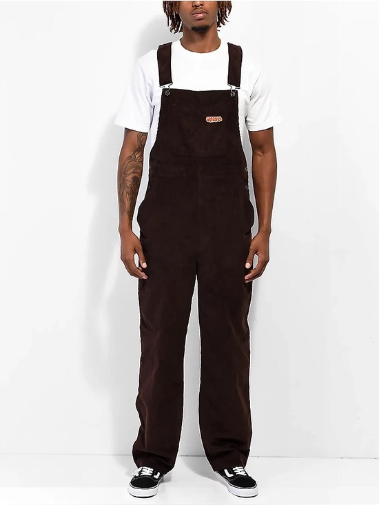 Empyre Other - Empyre Men’s Size Small Loose Sk8 Brown Java Corduroy Overalls